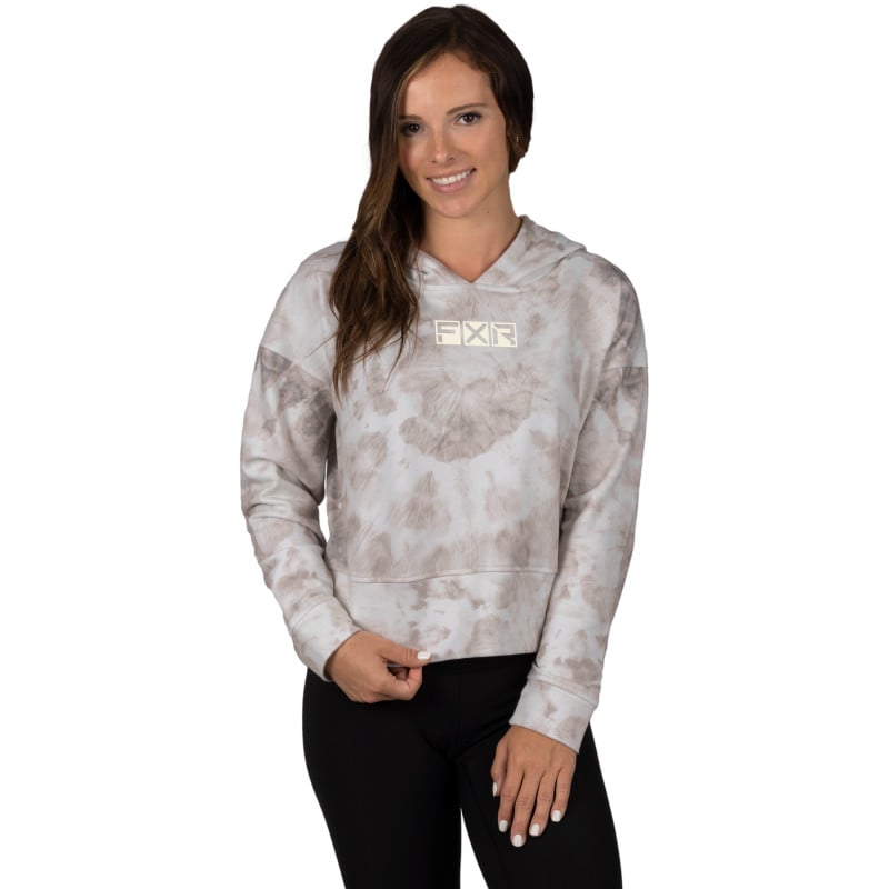 fxr racing hoodies for womens balance cropped pullover