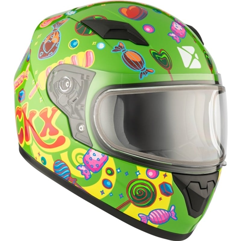 ckx helmets  rr519y candy dual shield - snowmobile