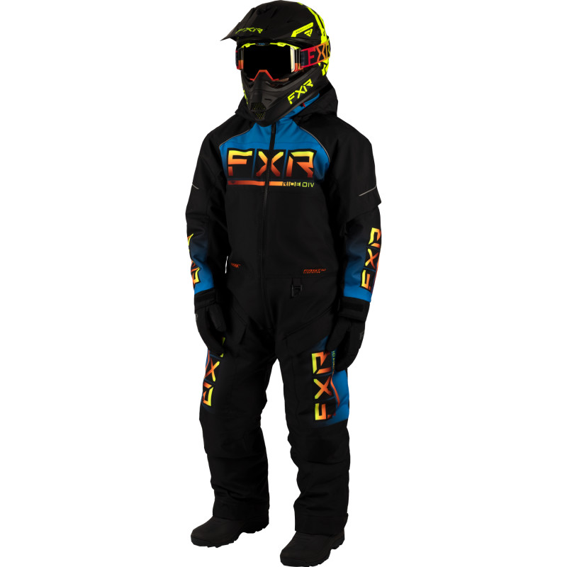 fxr racing monosuit  recruit f.a.s.t. insulated - snowmobile
