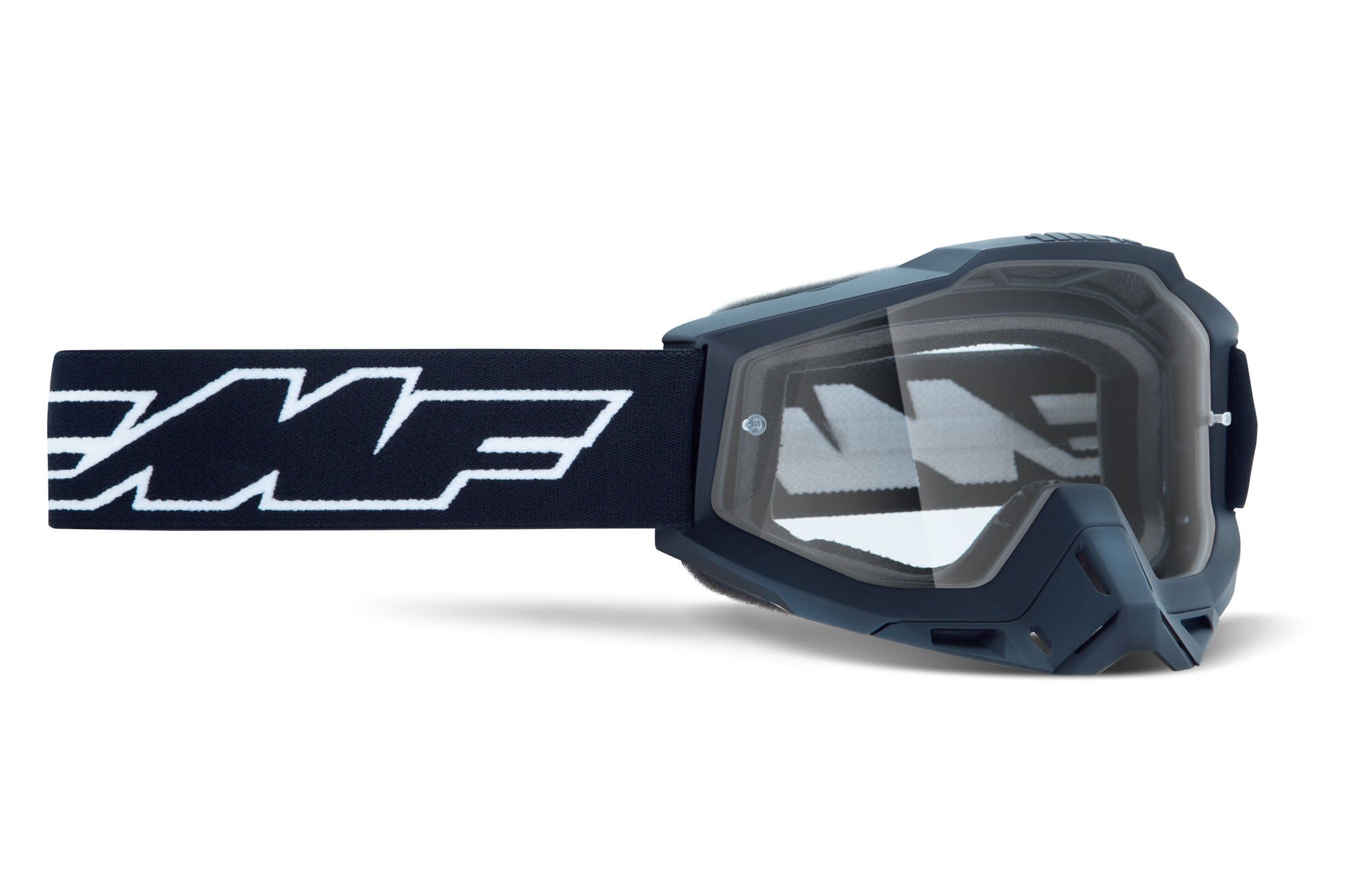 motocross lunettes & lentilles par fmf adult powerbomb rocket otg clear