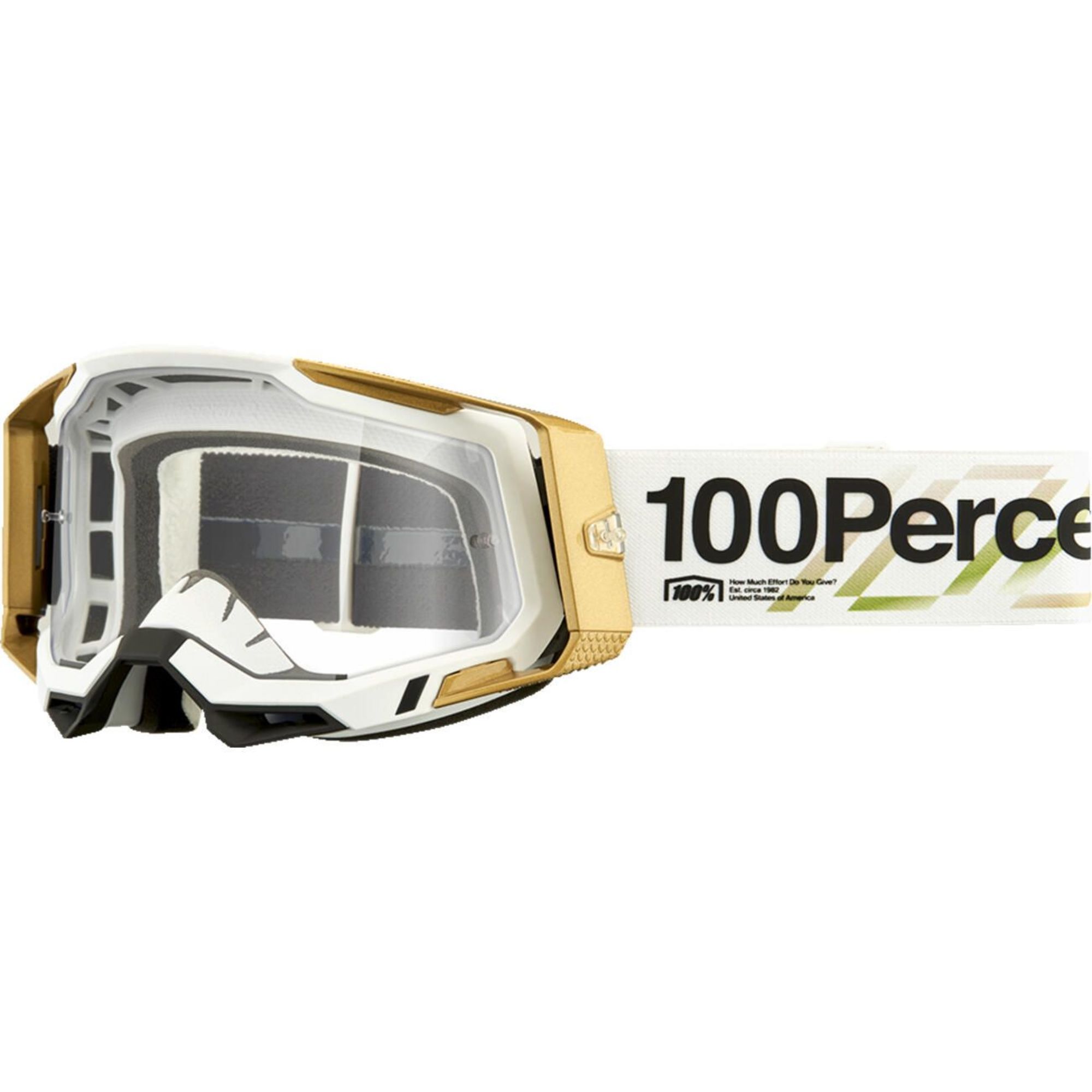 motocross lunettes & lentilles par 100% adult racecraft 2 clear