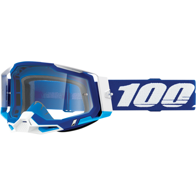 100% goggles adult racecraft 2 clear goggles - dirt bike
