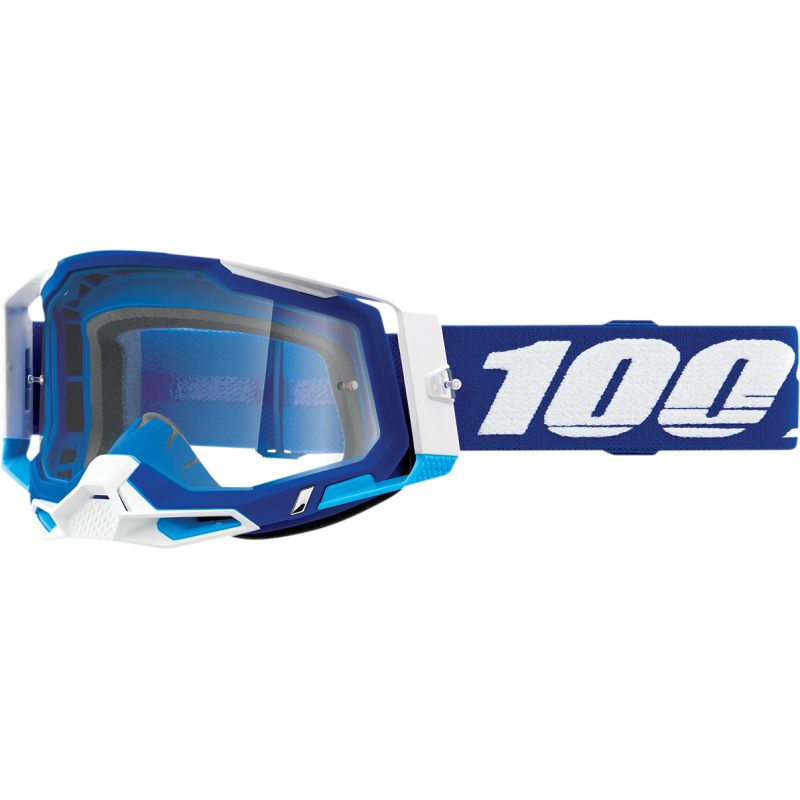 100% goggles adult racecraft 2 clear goggles - dirt bike