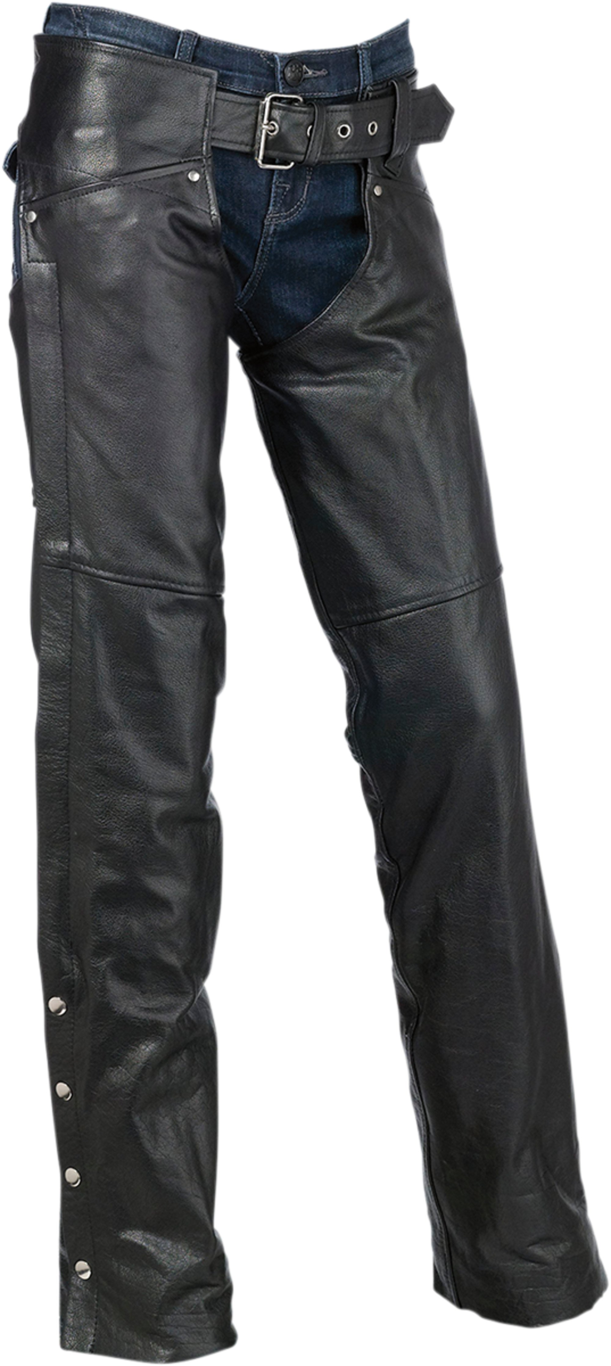 moto pantalons cuir par z1r pour femmes sabot chaps