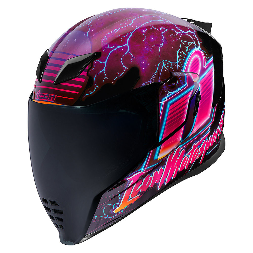 icon full face helmets adult airflite synthwave