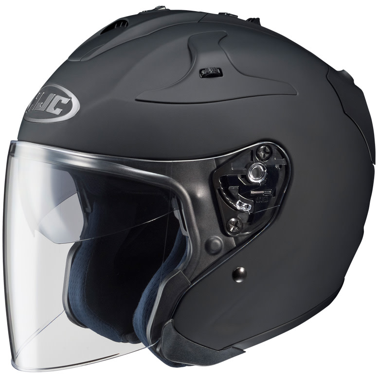 hjc open face helmets adult fg jet solid