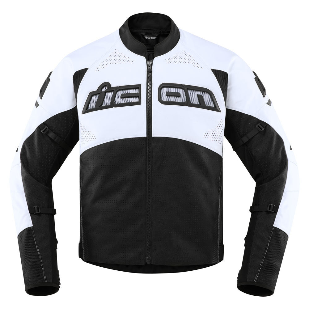 icon jackets s contra 2 perforated leather leather - motorcycle