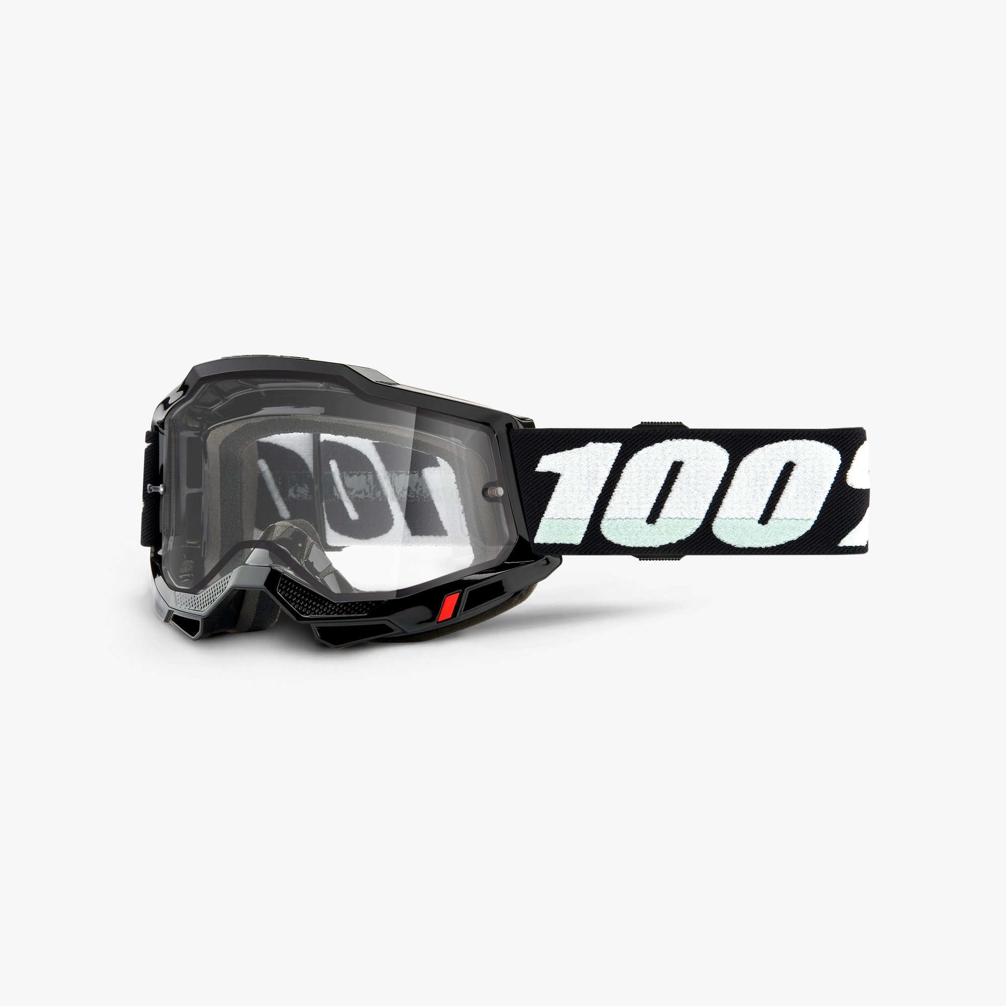 100% goggles adult accuri 2 enduro moto dual lens clear goggles - motorcycle