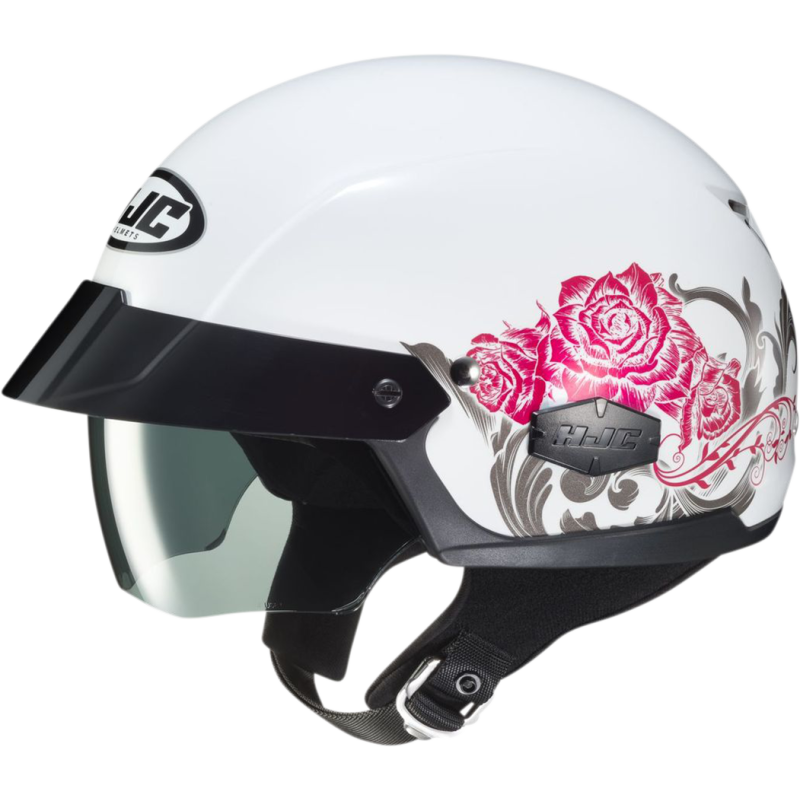 hjc open face helmets adult is cruiser flower