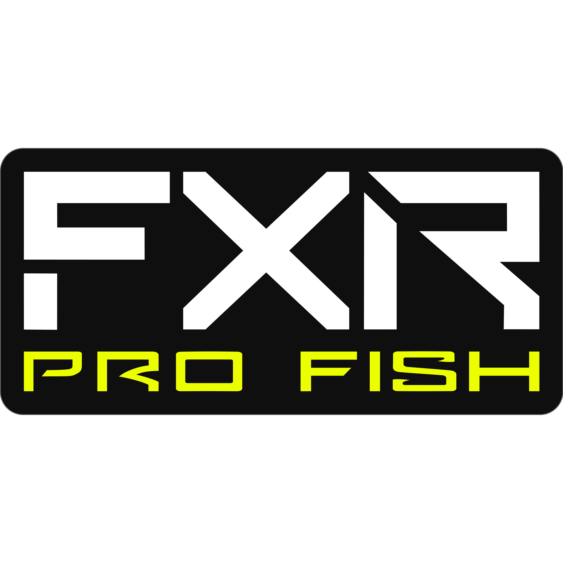 fxr racing stickers pro fish 3'' stickers - stickers