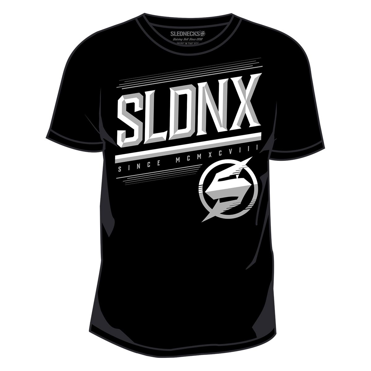 slednecks t-shirt shirts for men linear