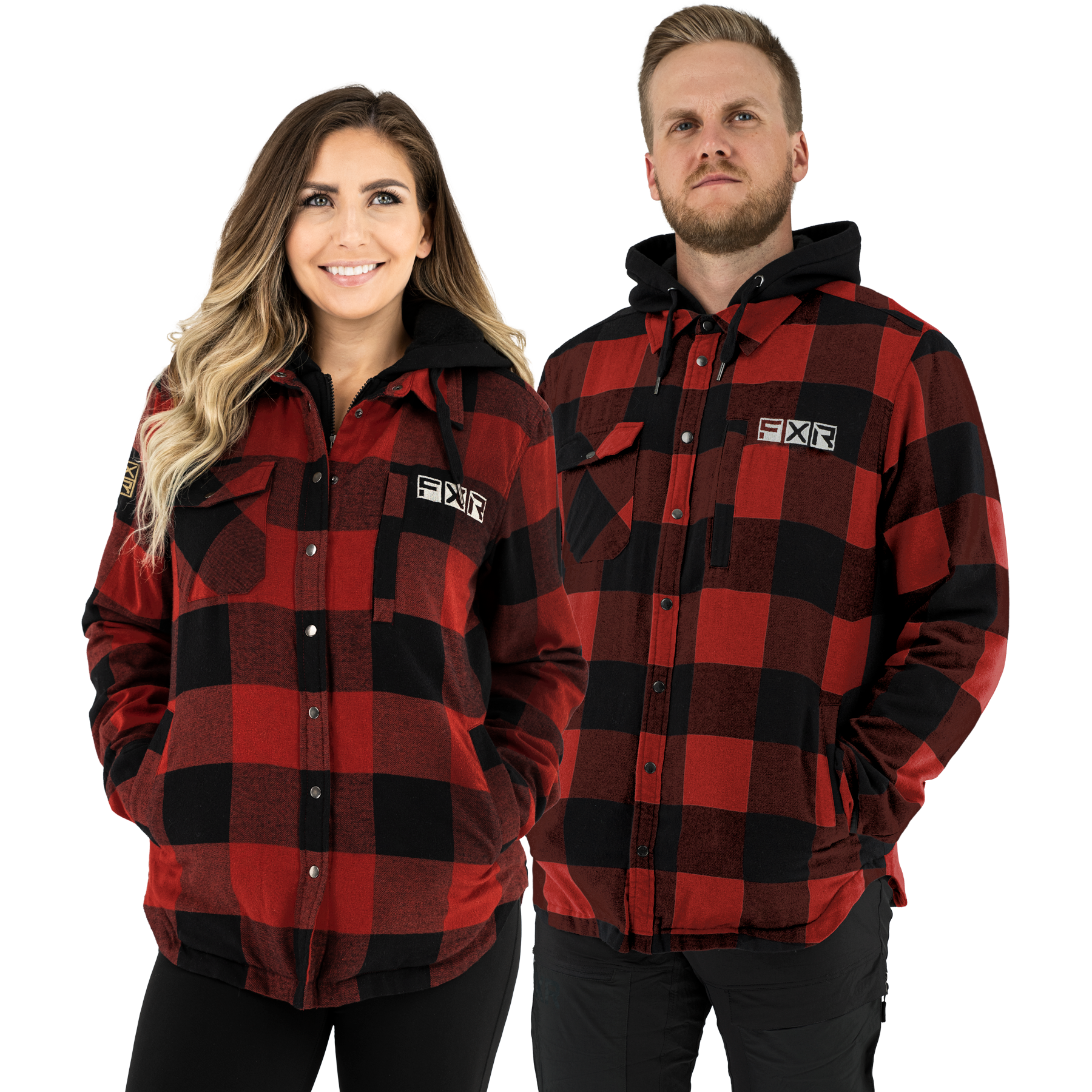fxr racing jackets unisex timber insulated flannel jackets - casual