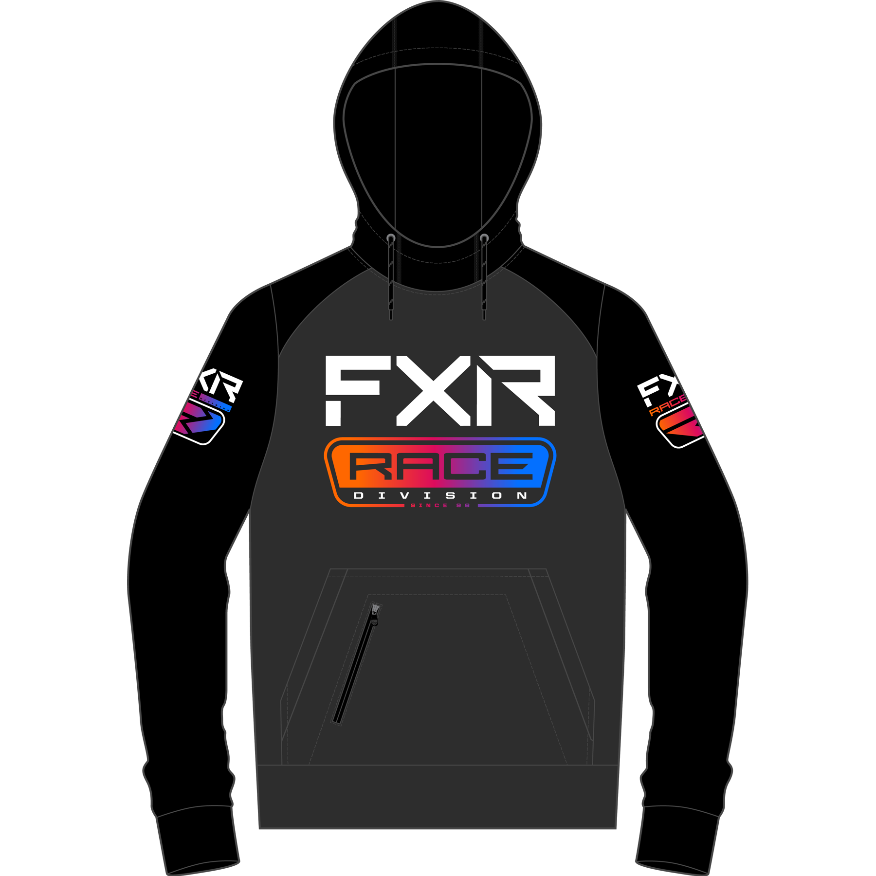 fxr racing hoodies adult unisex race division tech pullover hoodies - casual