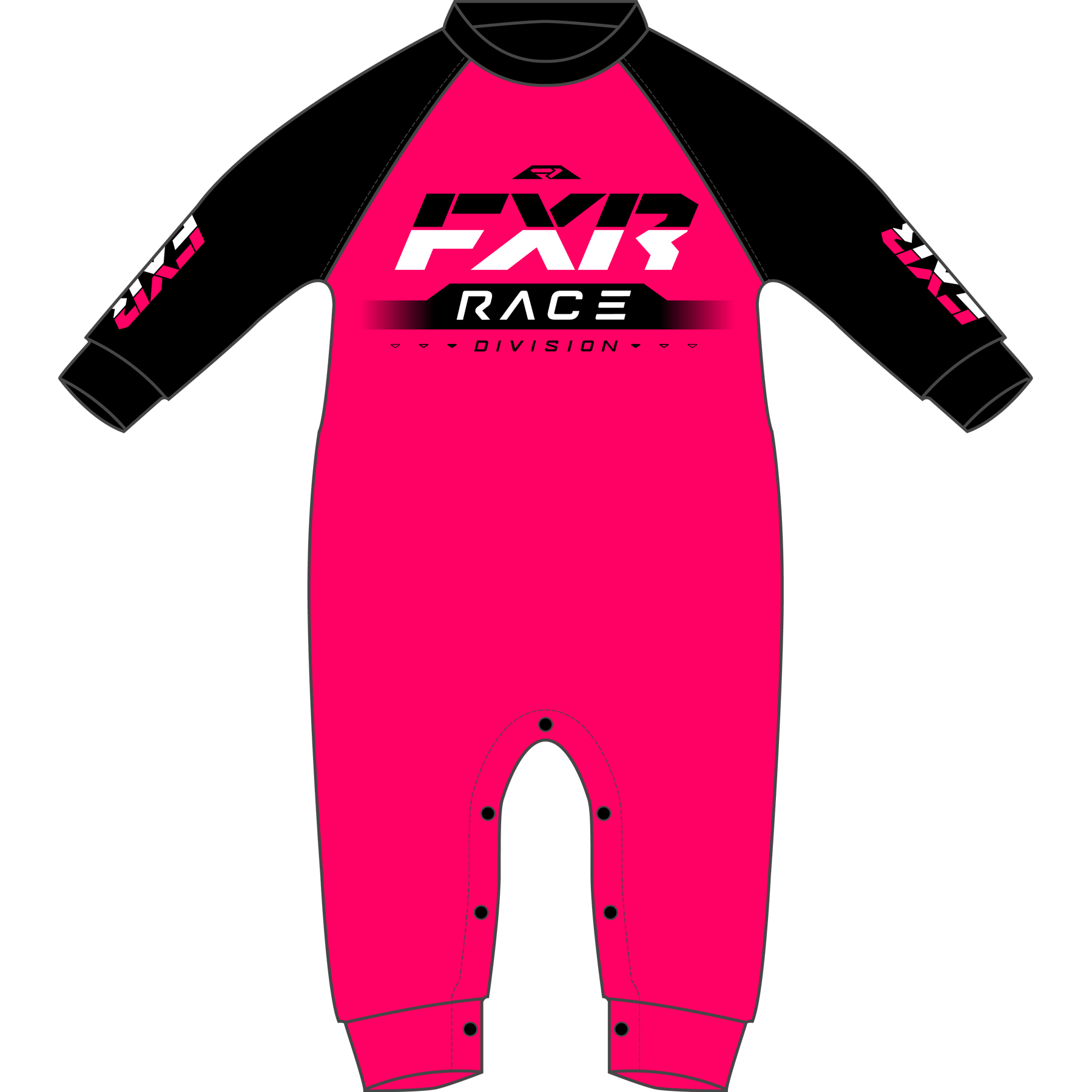 fxr racing pajamas infant race div onesie pajamas - casual