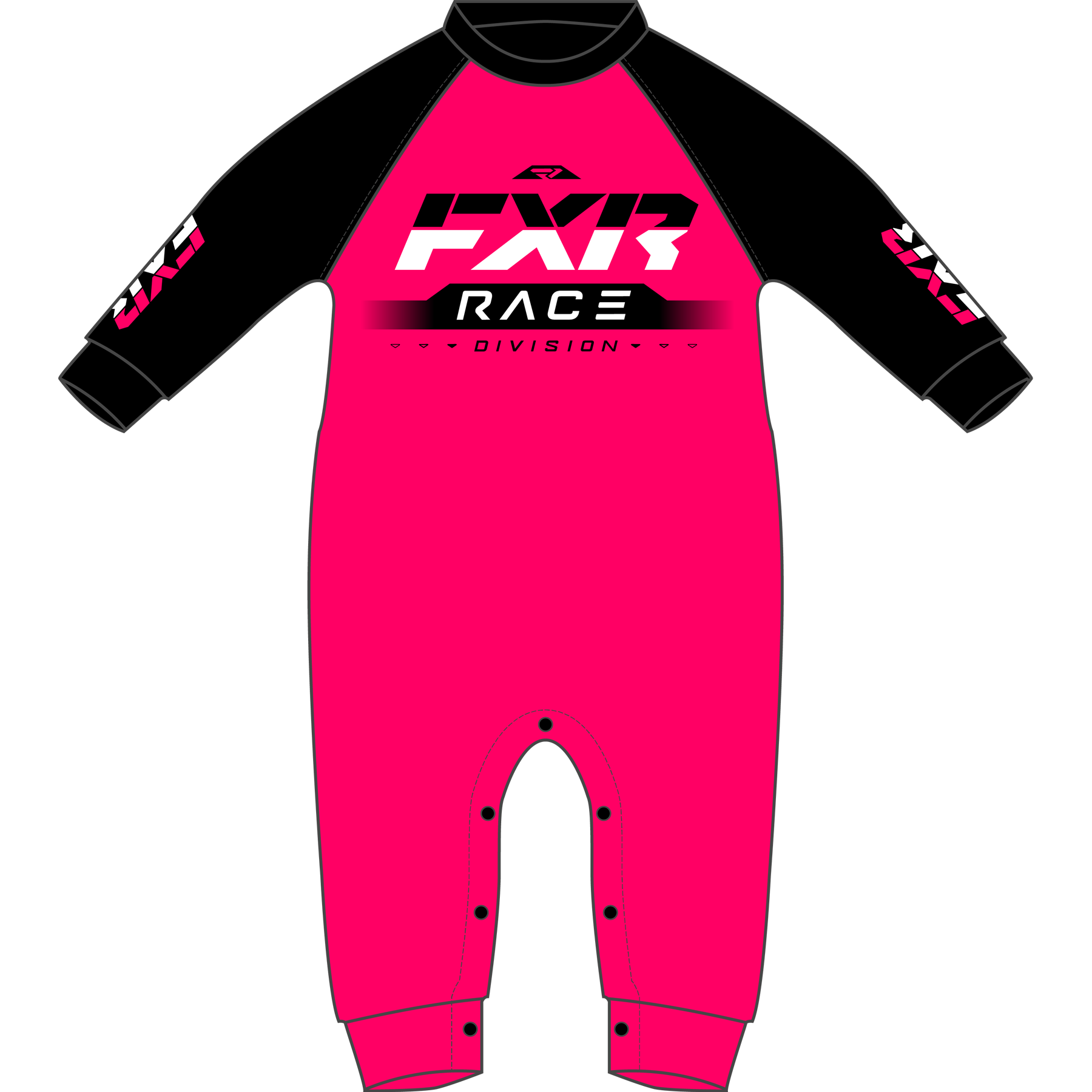 fxr racing pajamas kids infant race div onesie