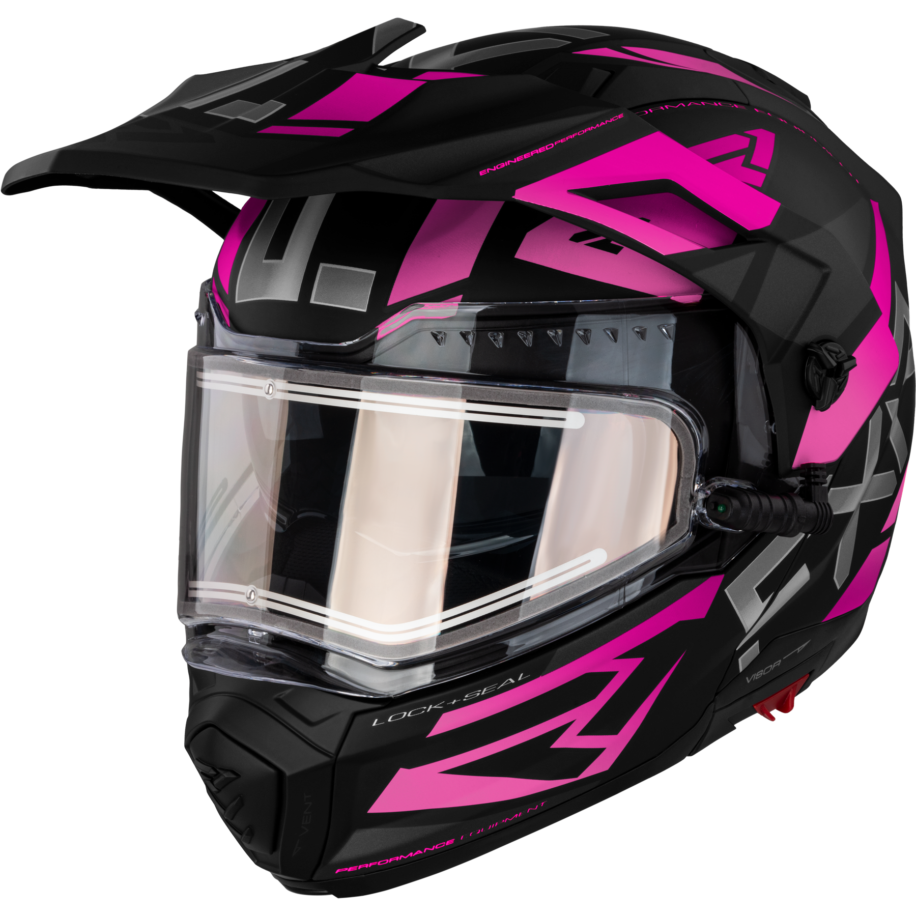 fxr racing helmets adult maverick x electric shield - snowmobile