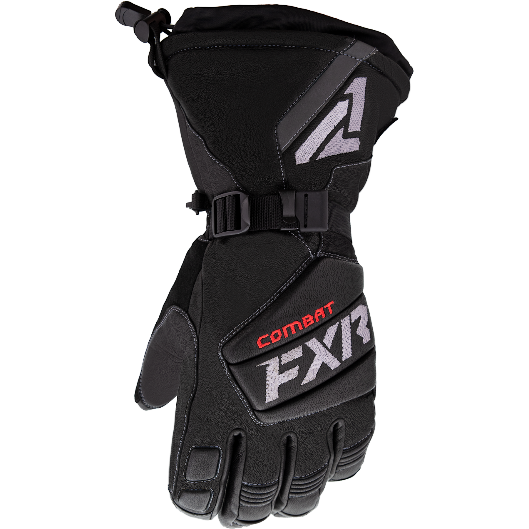 fxr racing gloves  combat leather gauntlet gloves - snowmobile