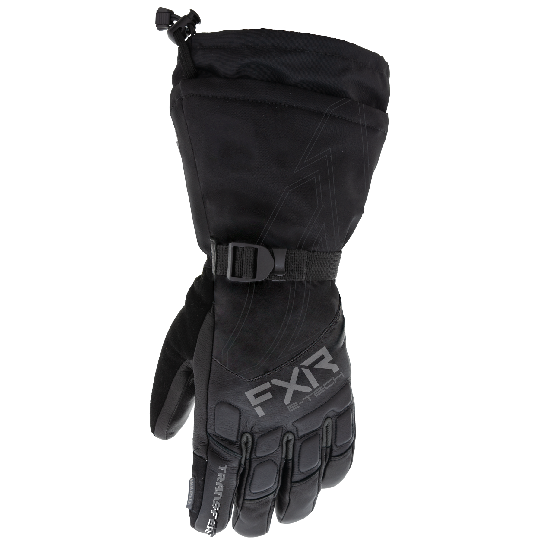 fxr racing gloves  transfer e tech gauntlet gloves - snowmobile