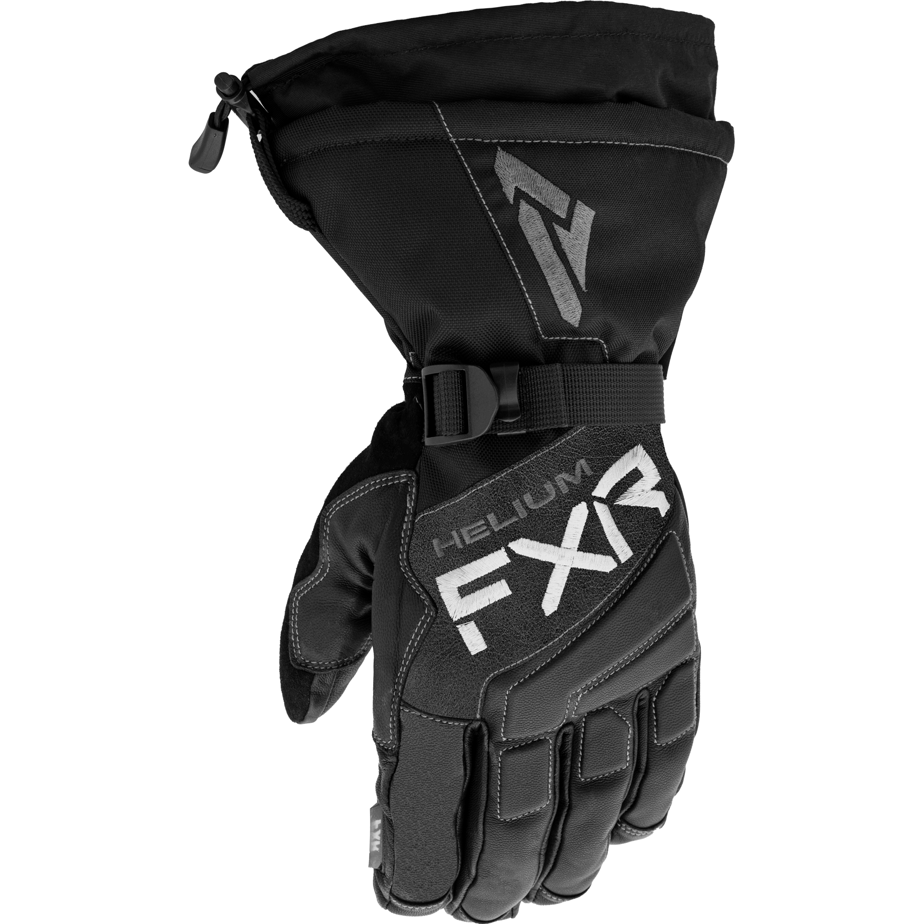 fxr racing gloves  hybrid helium gauntlet gloves - snowmobile