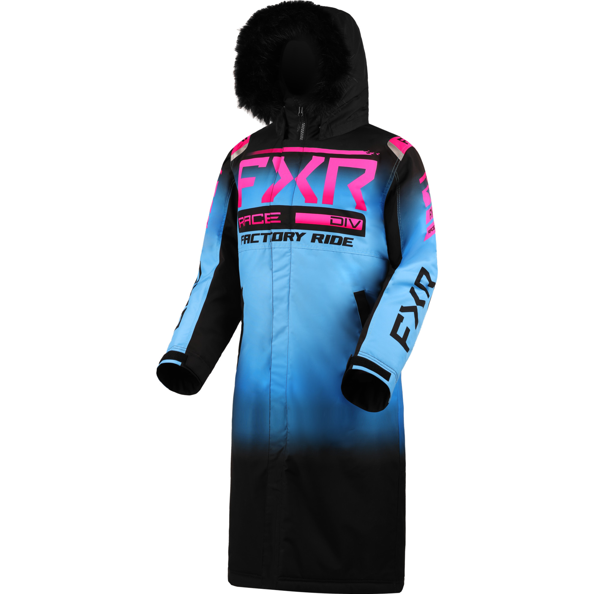 motoneige manteaux isolés par fxr racing pour femmes warm up coat