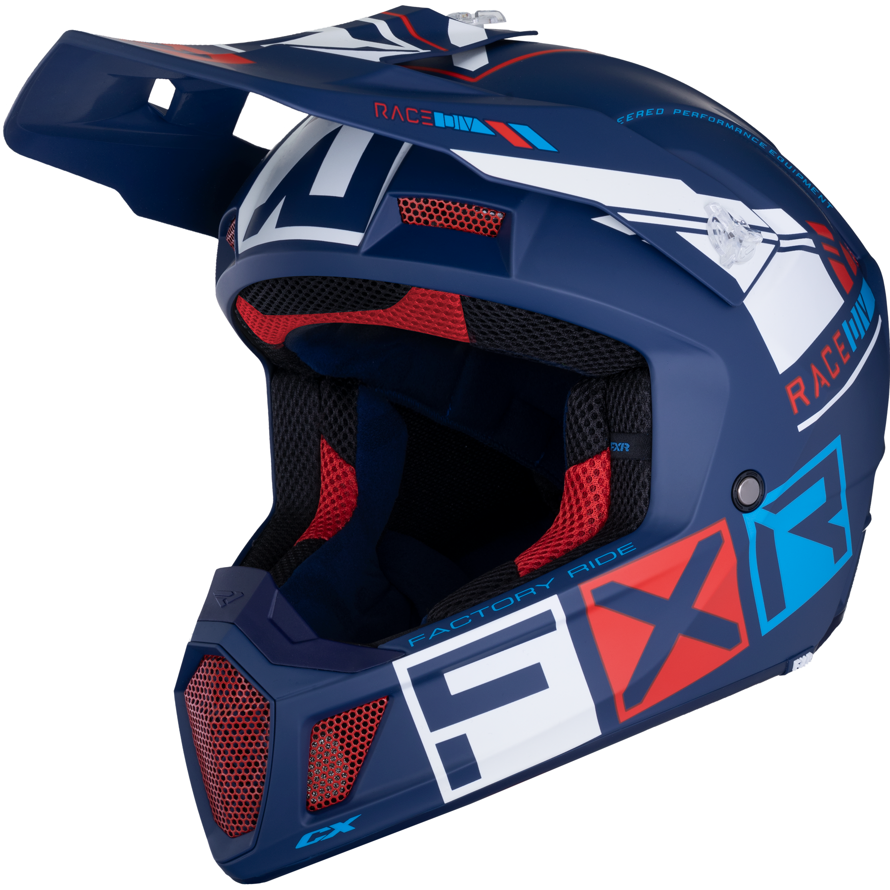 fxr racing helmets adult clutch cx pro  full face - snowmobile
