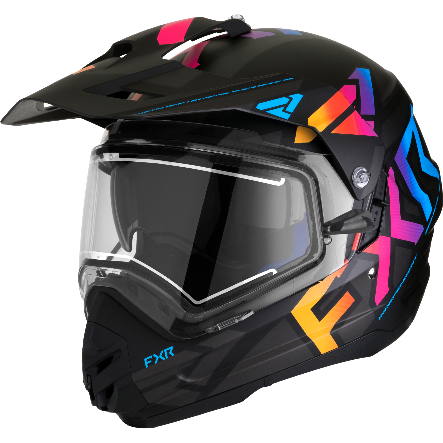 fxr racing electric shield full face helmets adult torque x team