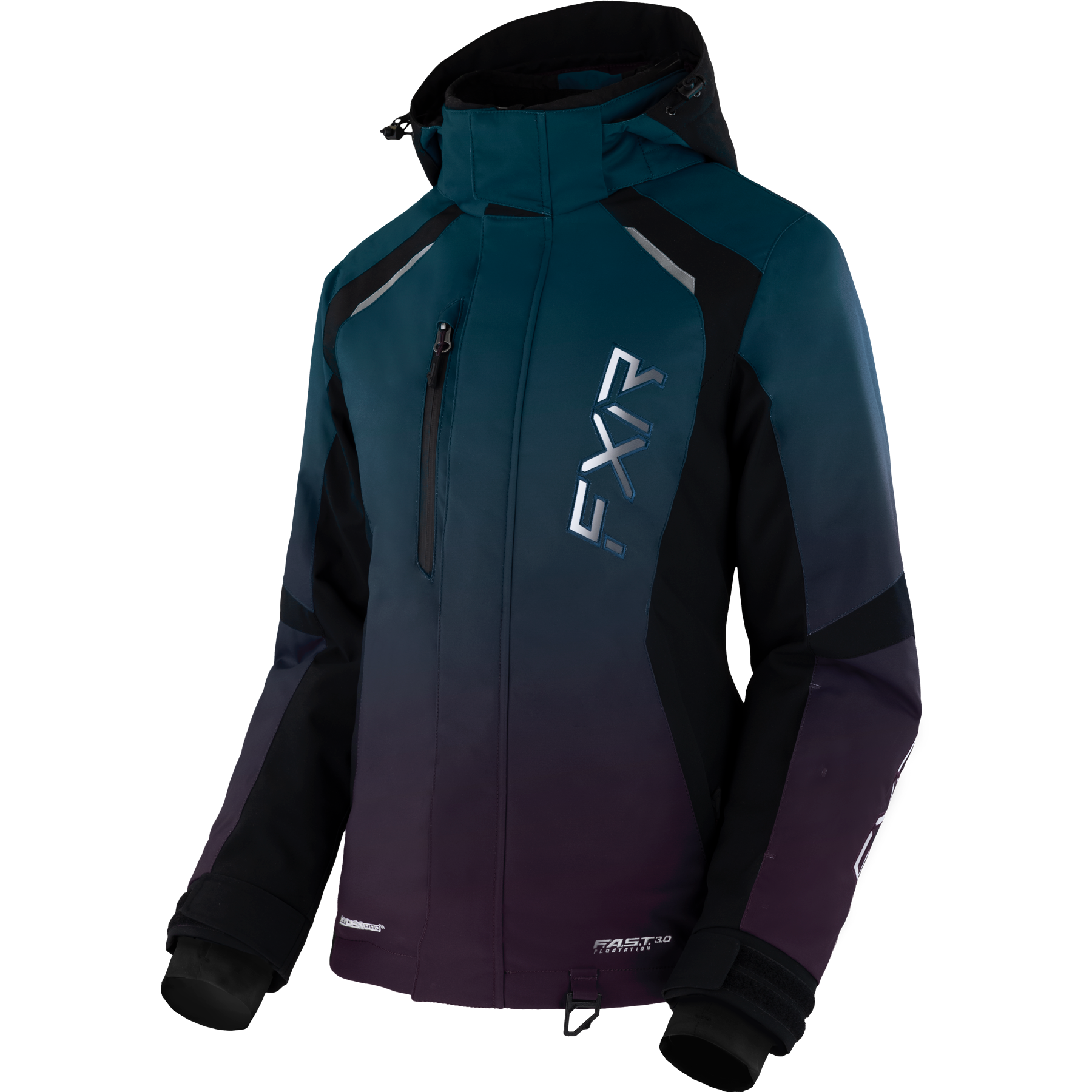 fxr racing jackets  pulse f.a.s.t. insulated - snowmobile