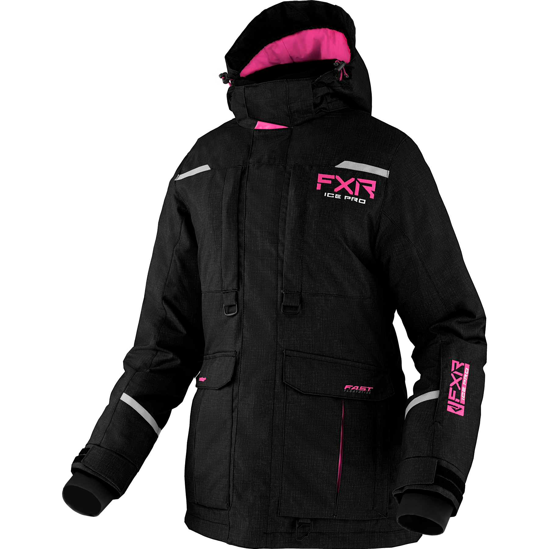 motoneige manteaux isolés par fxr racing pour femmes excursion ice pro f.a.s.t.