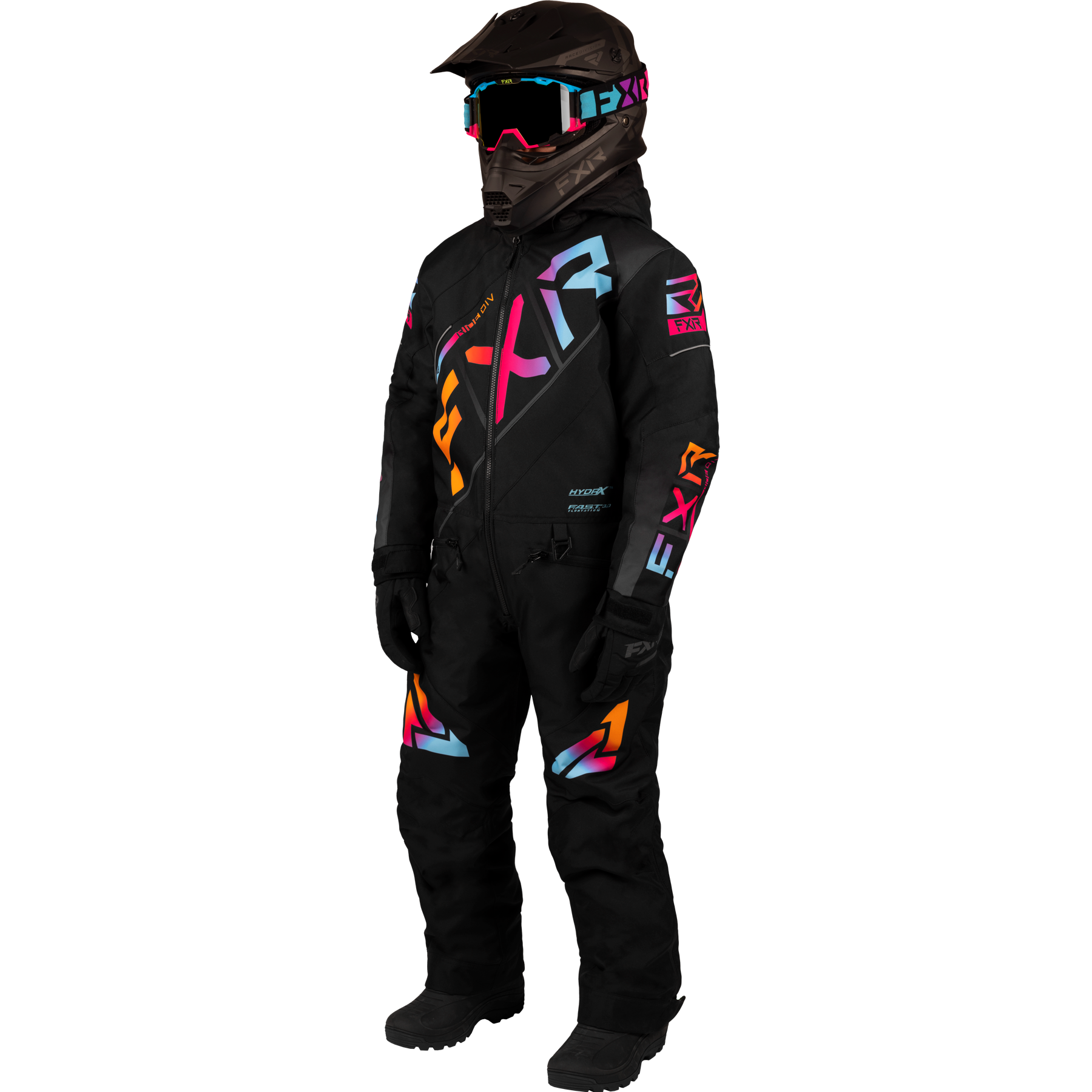 fxr racing insulated monosuit for kids cx fast