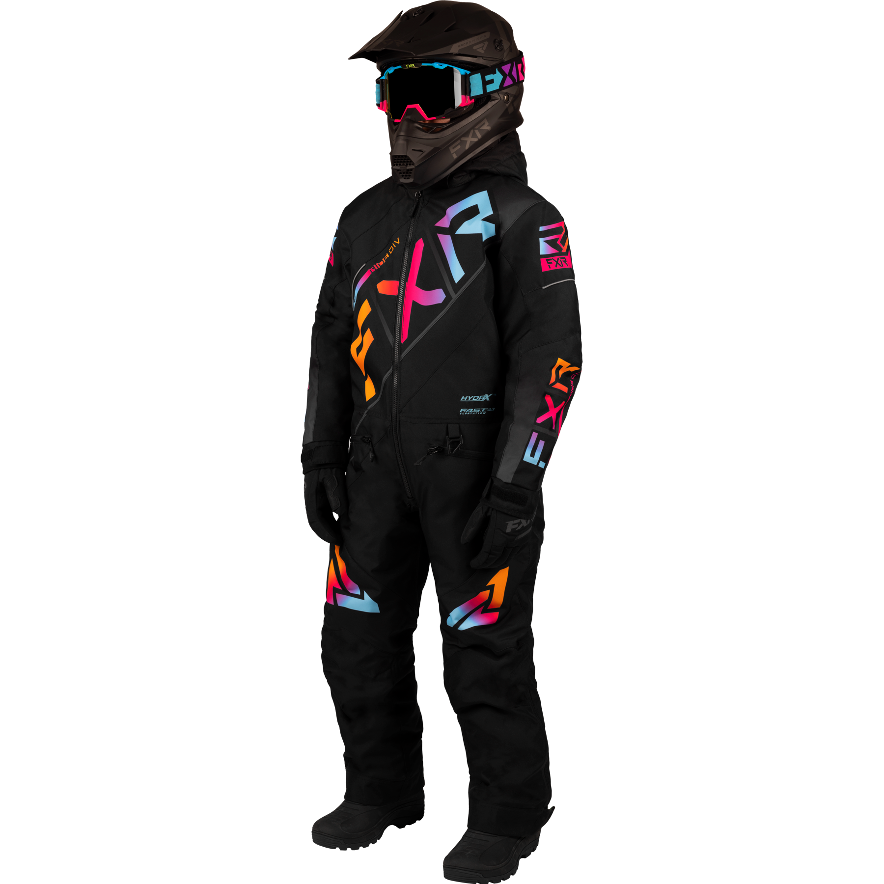 fxr racing insulated monosuit for kids cx fast