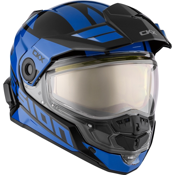 ckx helmet adult mission space (dual) dual shield - snowmobile