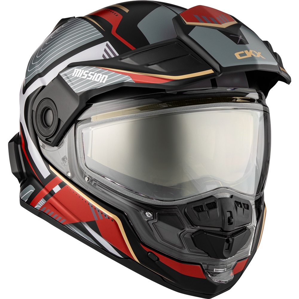 ckx helmets adult mission ams verve (electric) electric shield - snowmobile