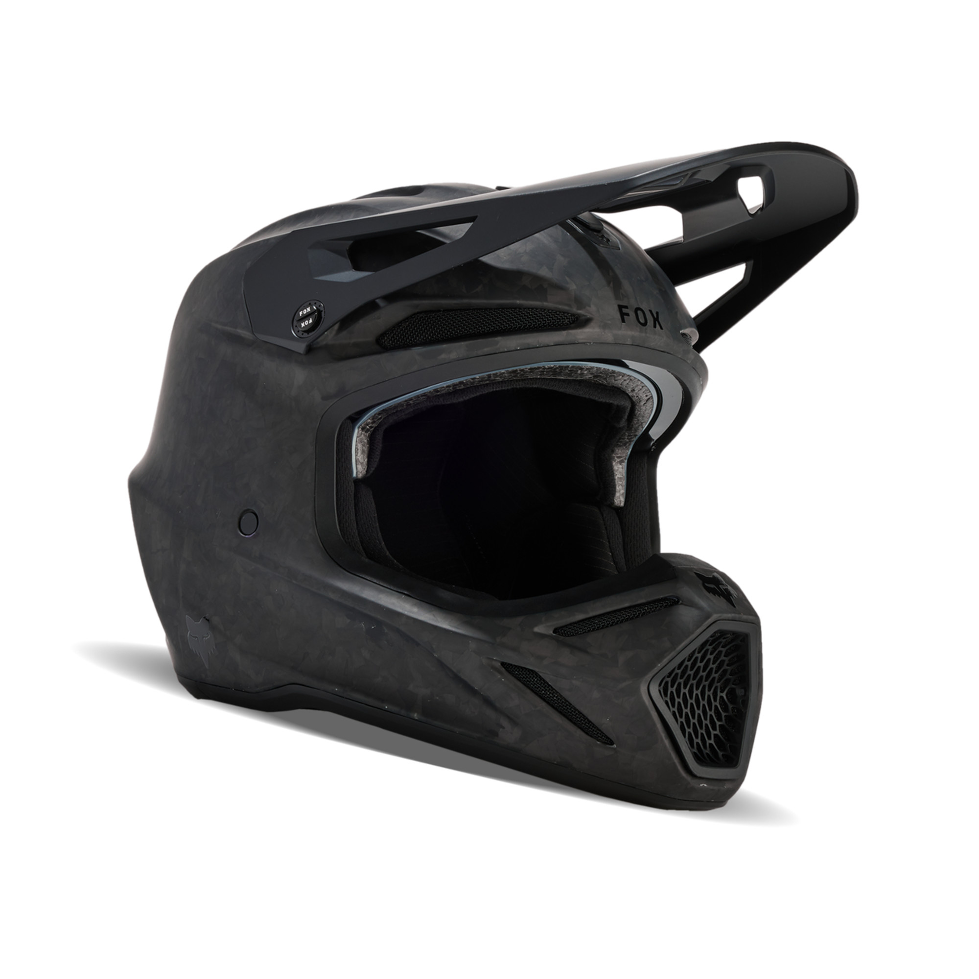 fox racing helmets adult v3 rs carbon solid