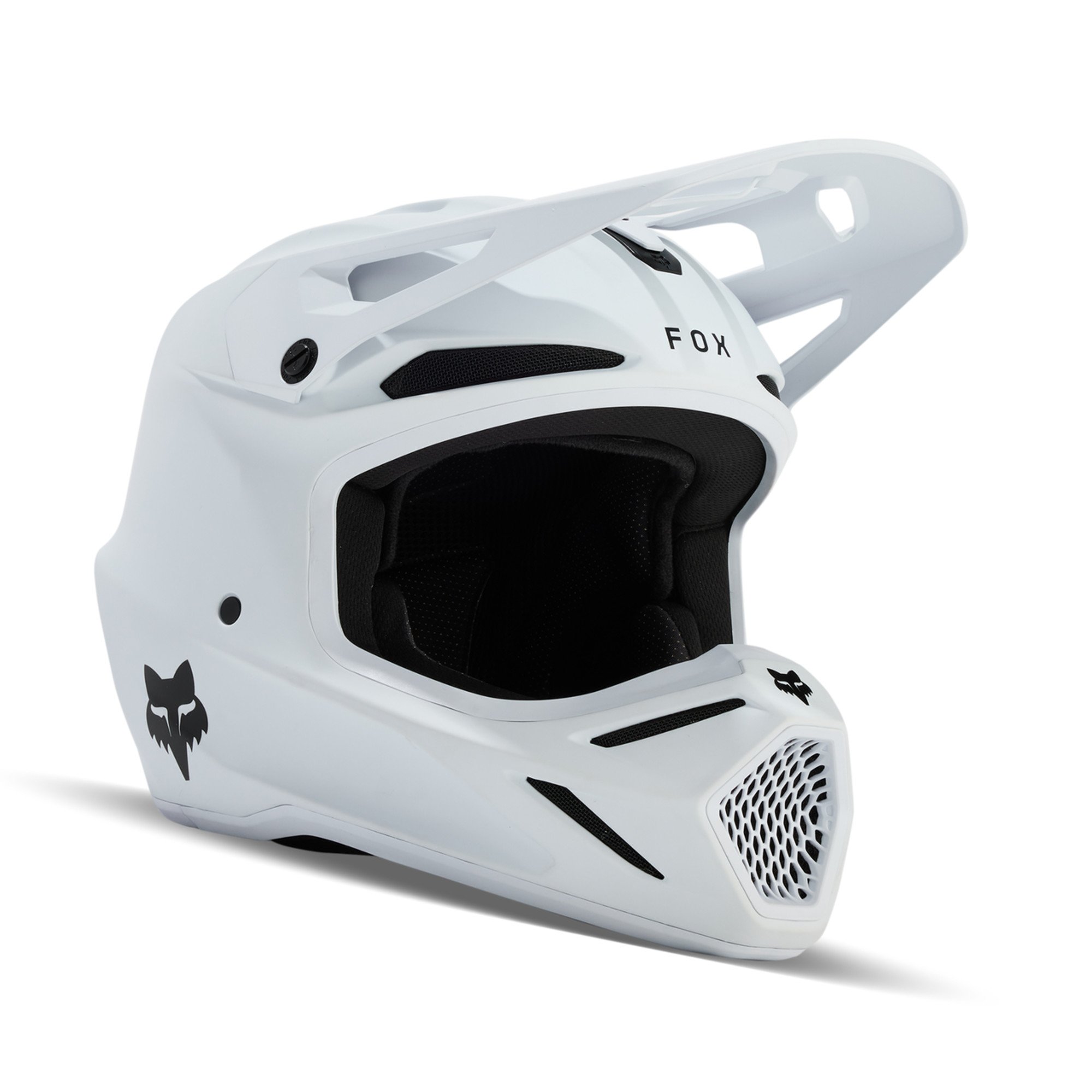 fox racing helmets adult v3 solid helmets - dirt bike