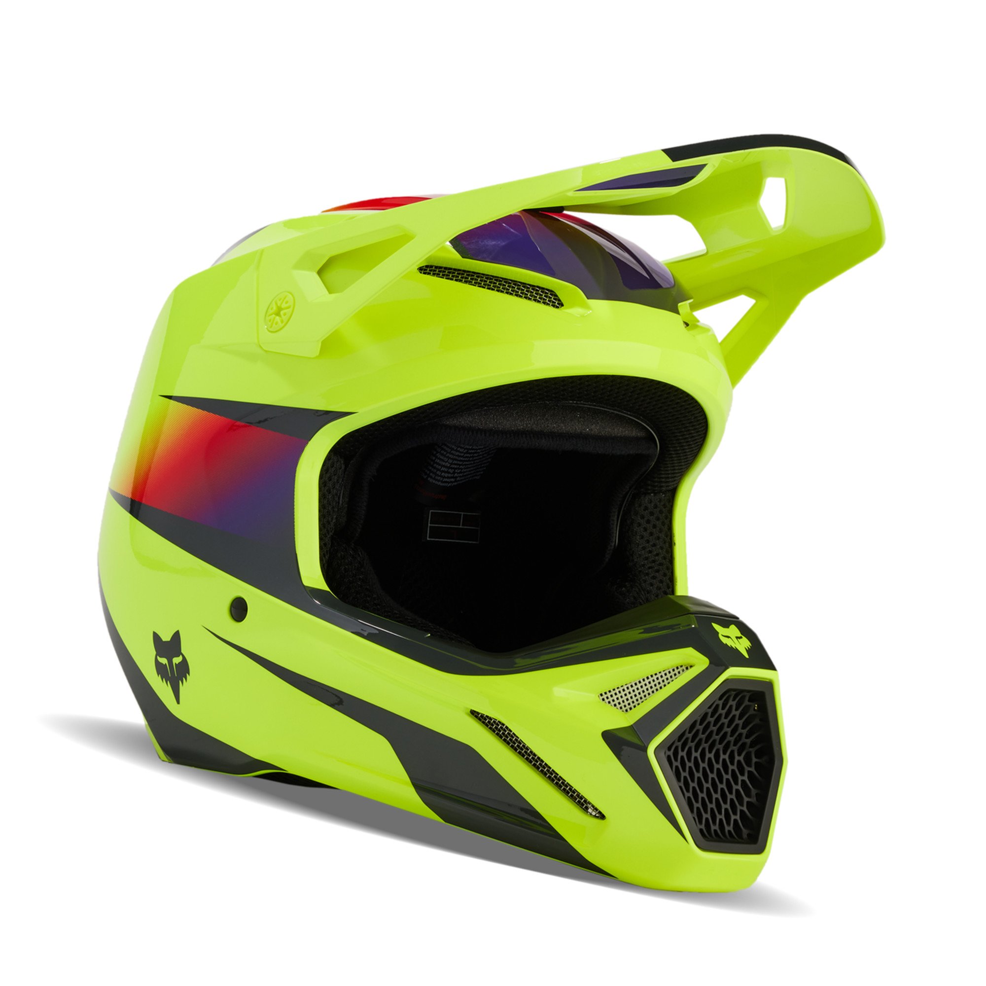 fox racing helmets adult v1 flora helmets - dirt bike