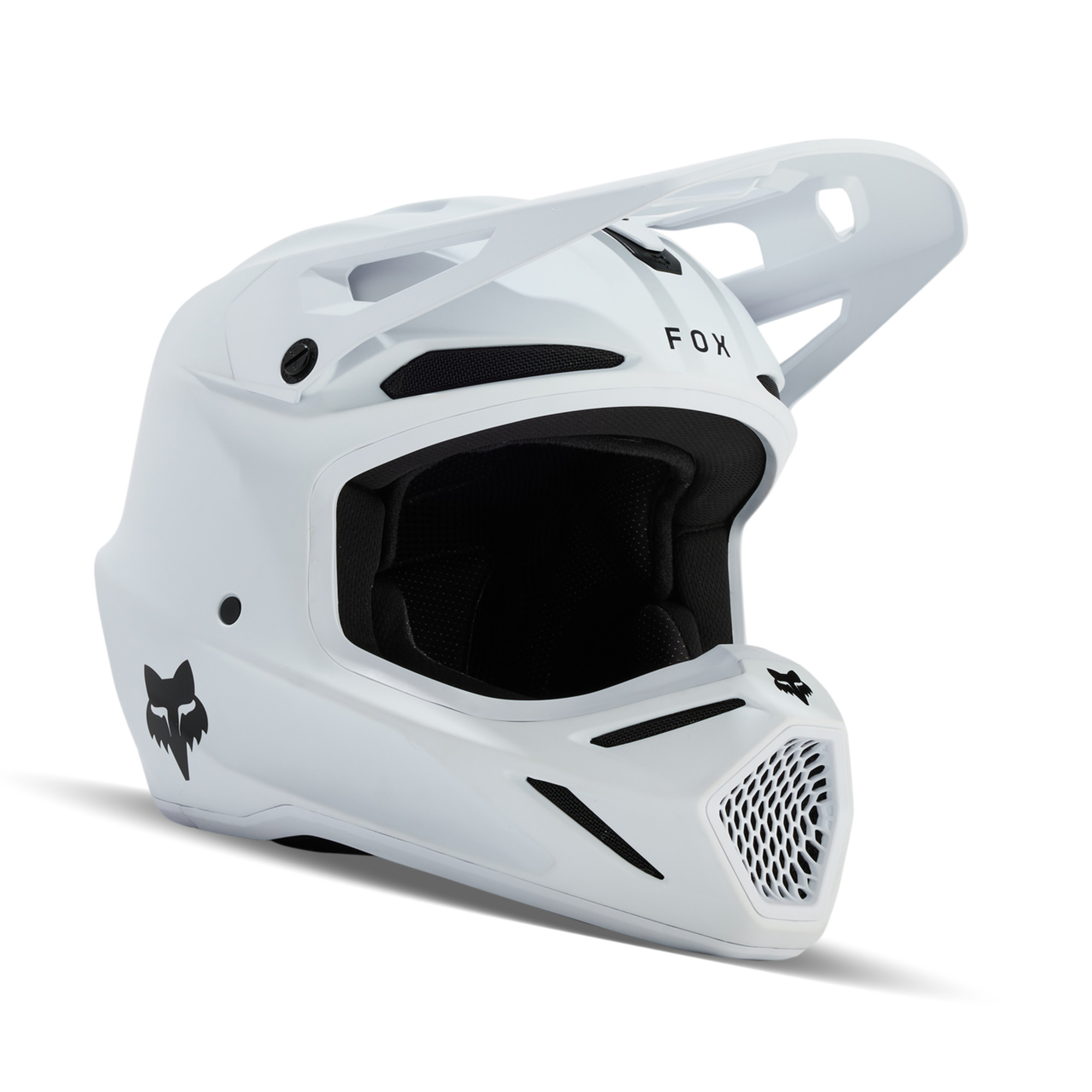 fox racing helmets  v3 solid helmets - dirt bike