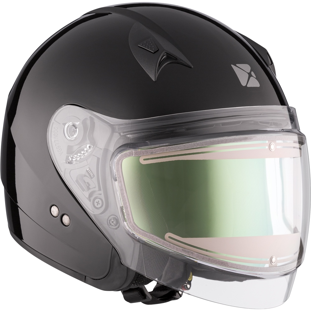ckx helmets adult vg977 solid (electric) open face - snowmobile