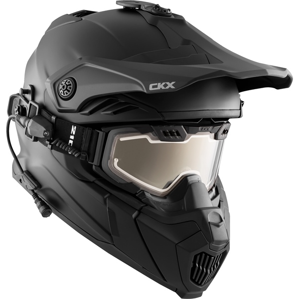 ckx helmets adult titan airflow electric combo electric shield - snowmobile