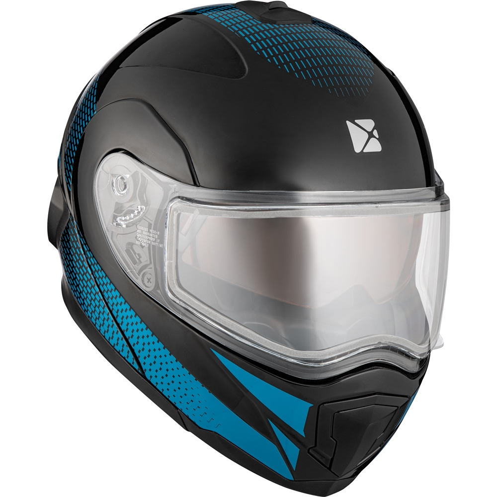 ckx helmets adult tranz 1.5 ams cyber electric shield electric shield - snowmobile